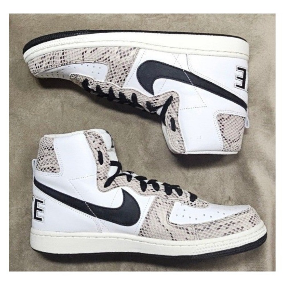 Nike Terminator High Cocoa Snake White Black Sail FB1318-100 Mens Size 11